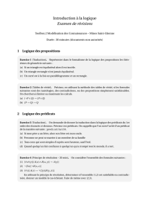 Logique - Examen de révision