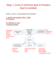 Chap. 1. Civils et militaires dans la Première Guerre mondiale