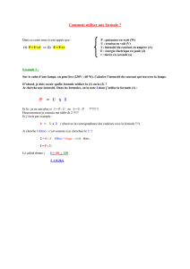 Comment utiliser une formule