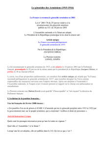 Reconnaissance du génocide armenien par la France