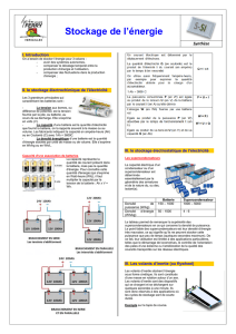 Stockage de l`énergie