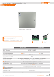 Alimentations chargeurs coffret métal PSX - 48V DC