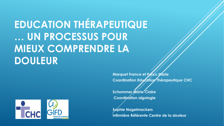 Education Th rapeutique Et Douleur Chronique