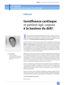 Insuffisance cardiaque et patient âgé