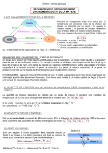 vS t S t Volume mique débit volu = = = i section S vitesse v volume u