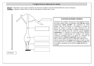 L`origine des laves émises par les volcans
