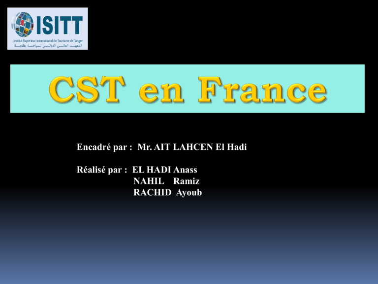 CST France 123 pptx Version 1
